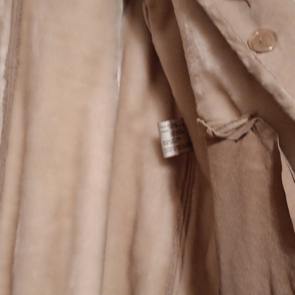 Furry Warm Beige Suede Coat! - Picture 9 of 11